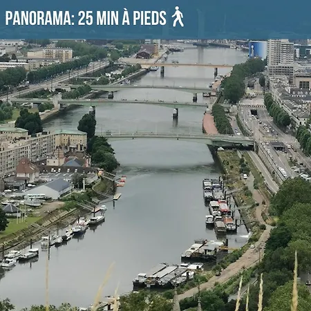 Voyage Au Calme A 10 Minutes Du Centre Avec Parking Inclus Et Fibre, Ideal Solo Et Pro Руан