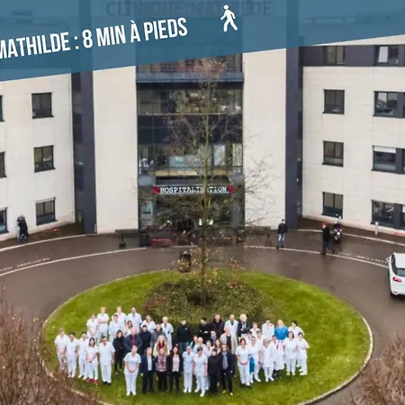 Voyage Au Calme A 10 Minutes Du Centre Avec Parking Inclus Et Fibre, Ideal Solo Et Pro Apartment Rouen