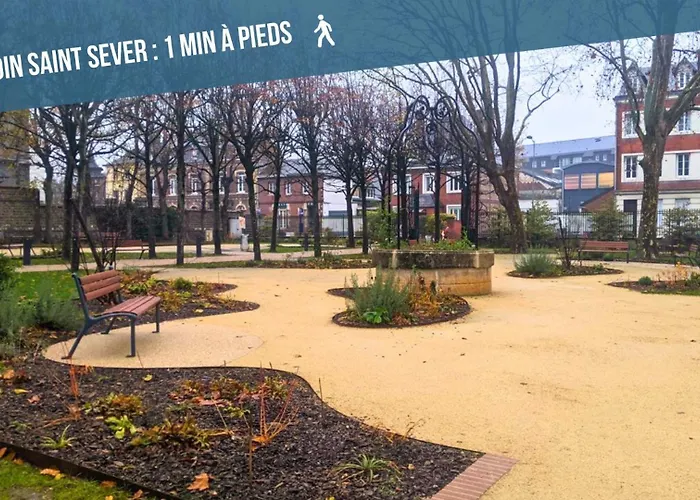 Apartment Voyage Au Calme A 10 Minutes Du Centre Avec Parking Inclus Et Fibre, Ideal Solo Et Pro